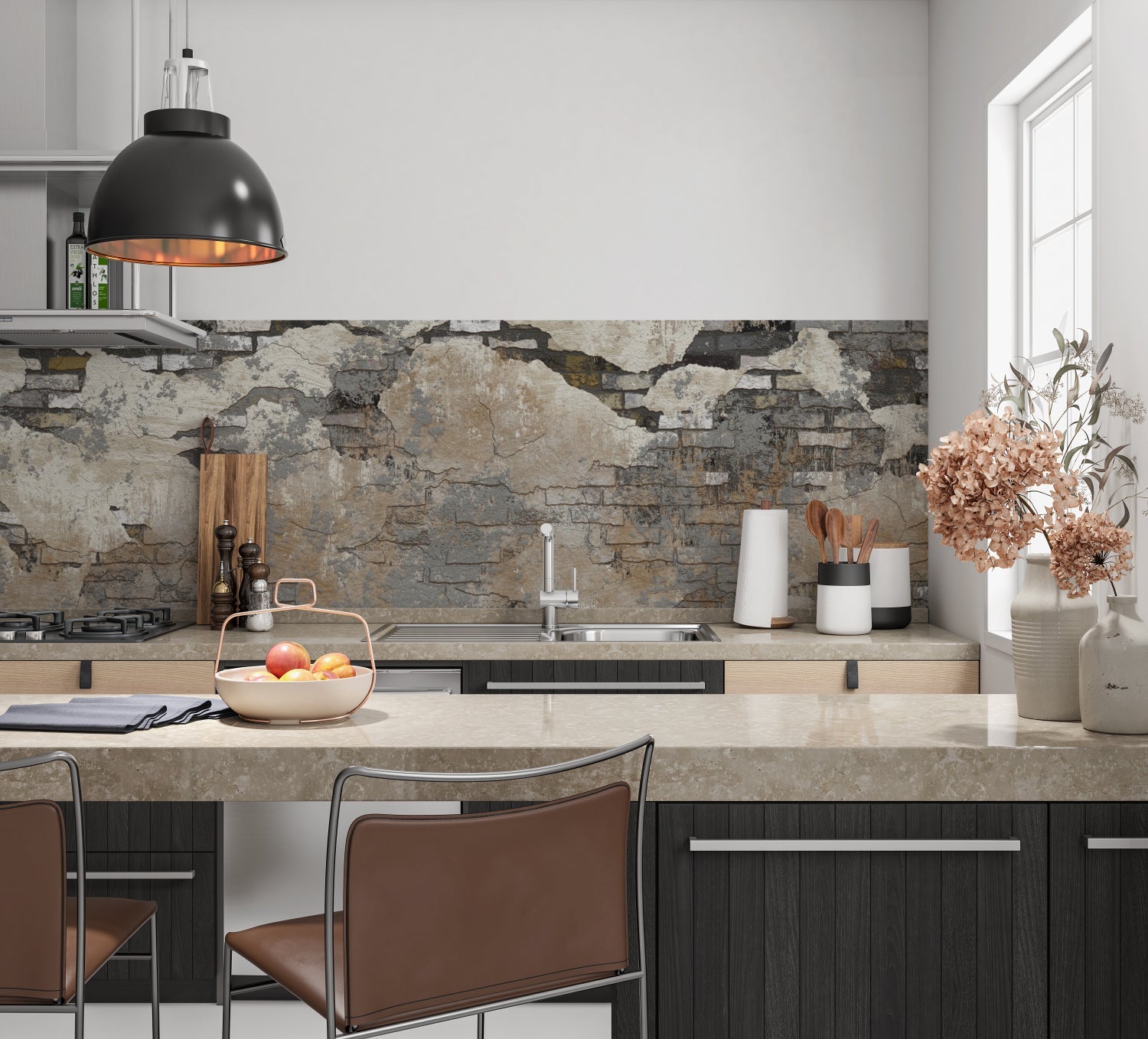 Küchenrückwand Steinoptik