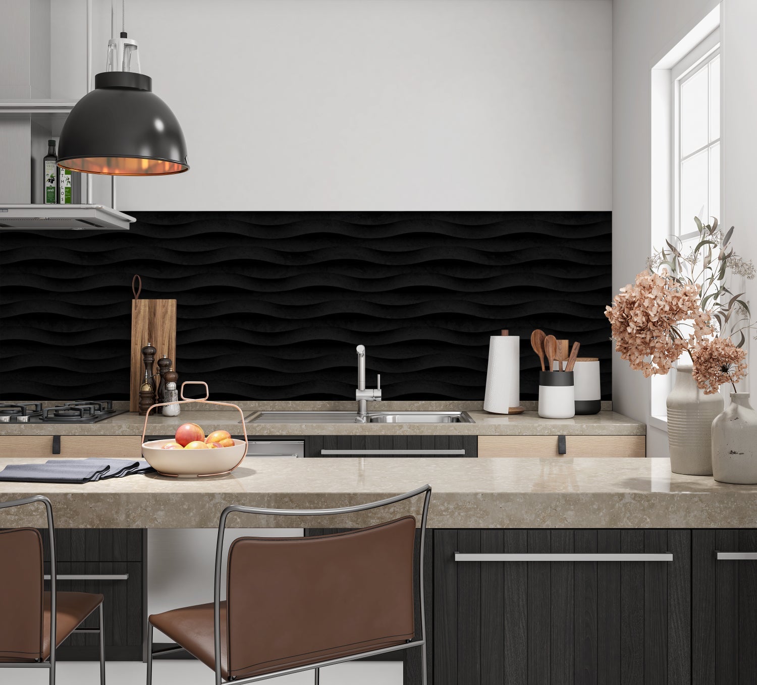 Küchenrückwand Steinoptik