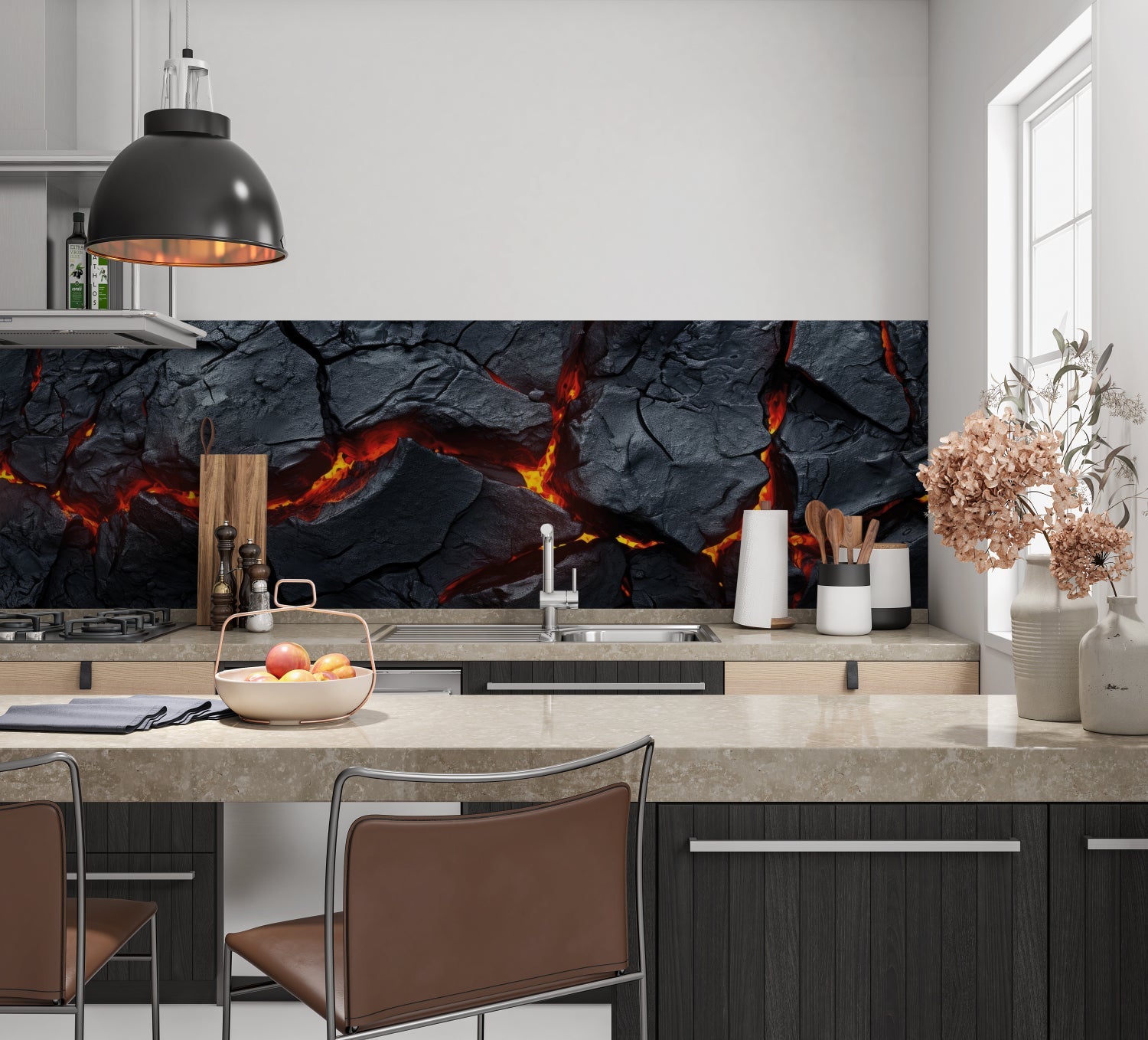 Küchenrückwand Steinoptik