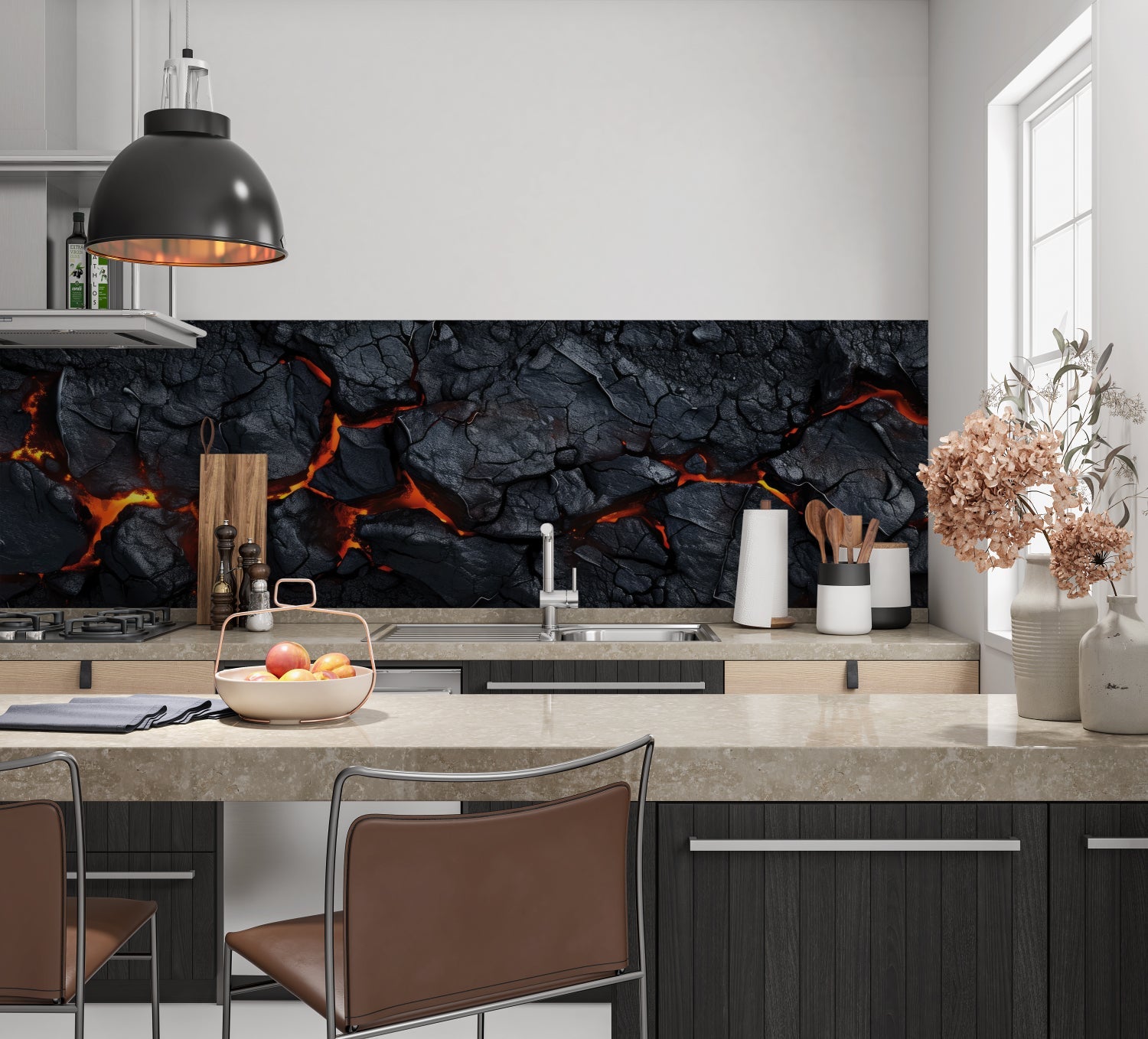 Küchenrückwand Steinoptik