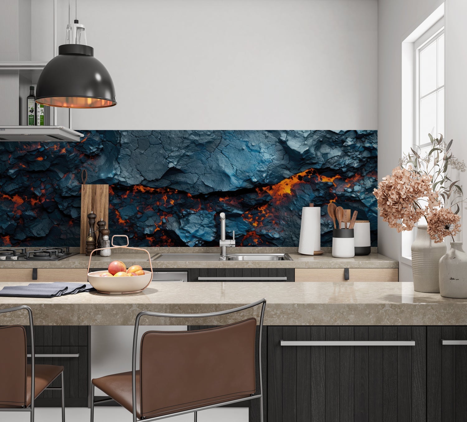 Küchenrückwand Steinoptik