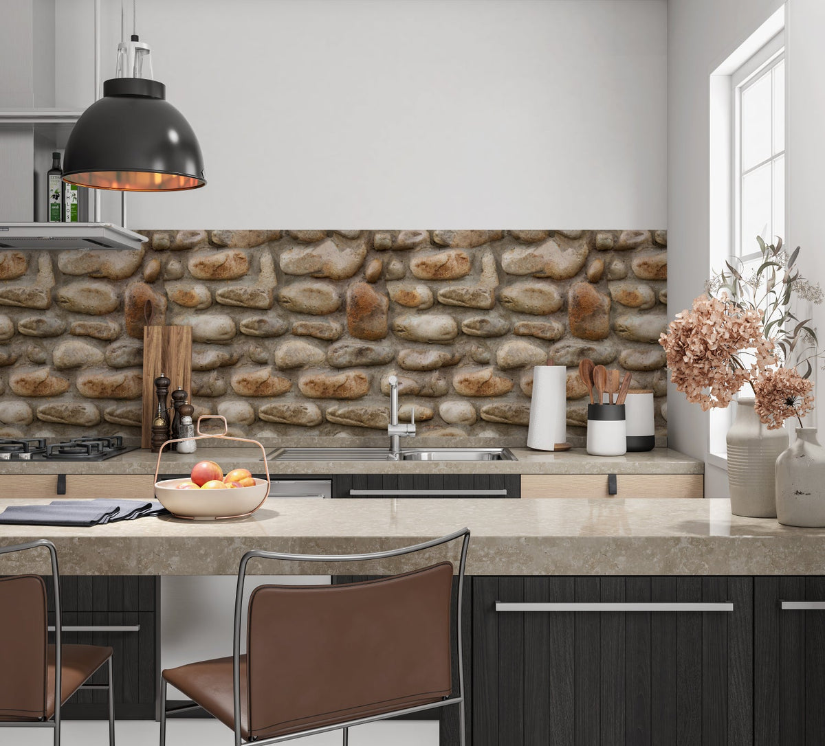 Küchenrückwand Steinoptik
