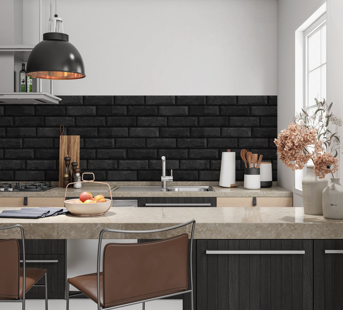 Küchenrückwand Steinoptik