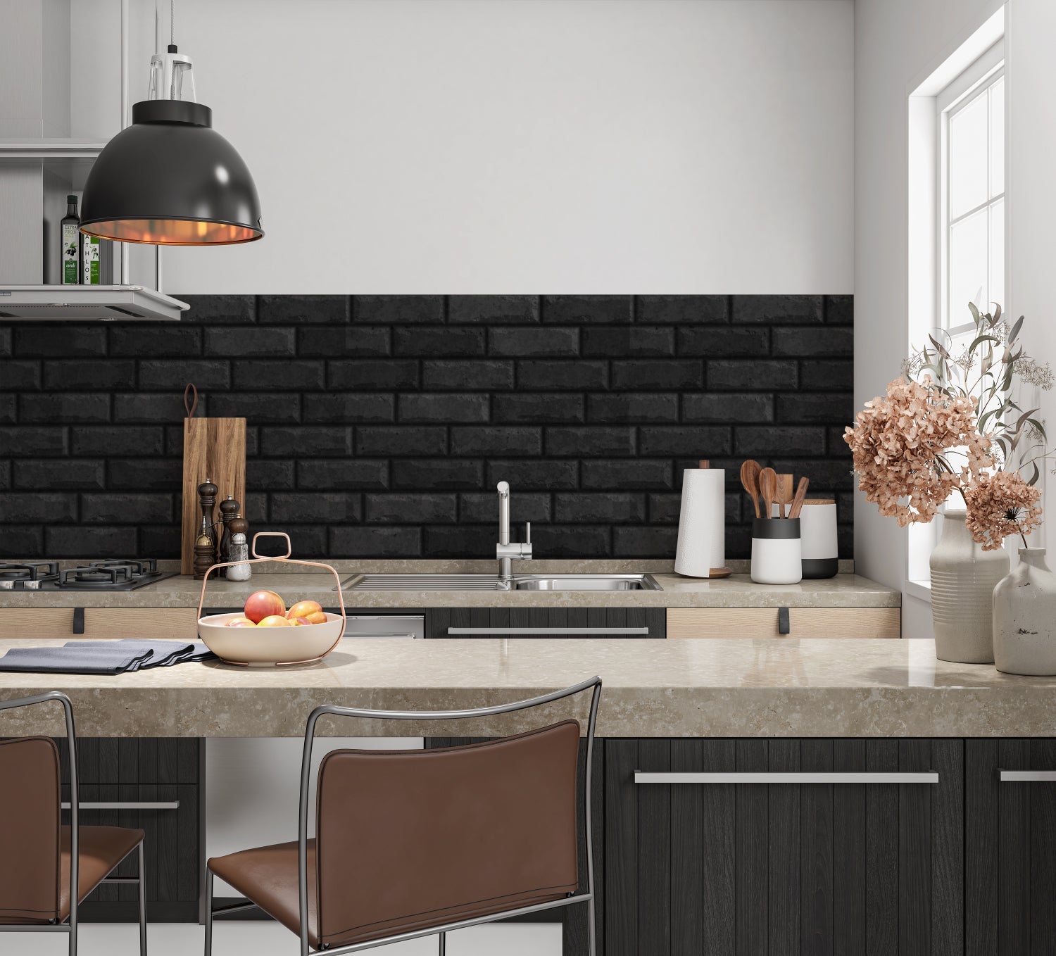 Küchenrückwand Steinoptik