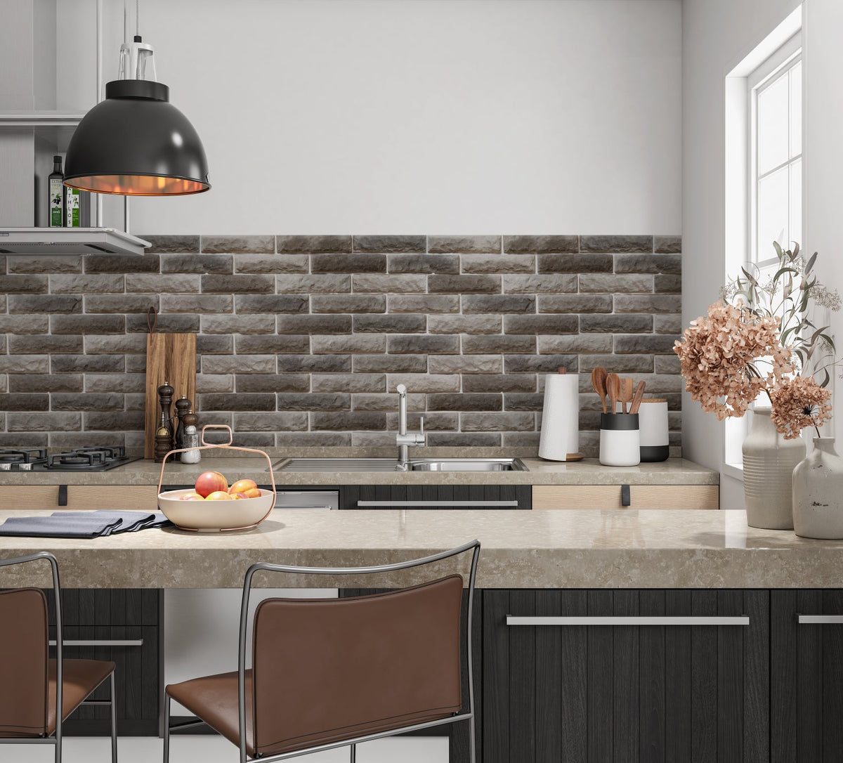 Küchenrückwand Steinoptik