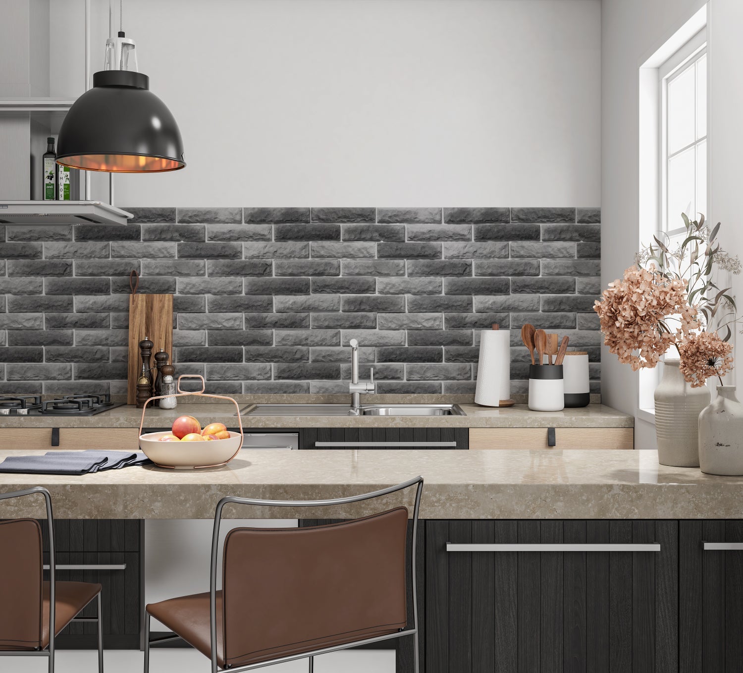 Küchenrückwand Steinoptik