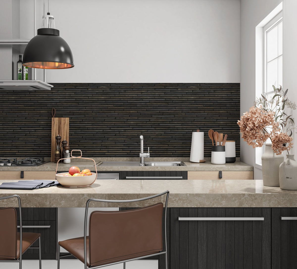 Küchenrückwand Steinoptik