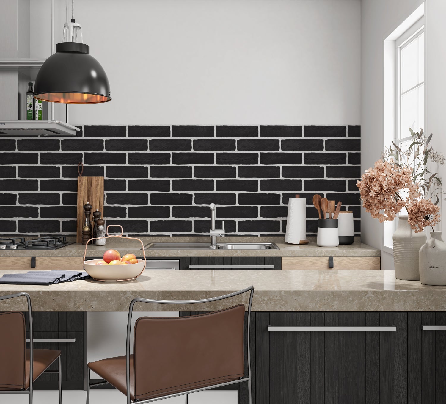 Küchenrückwand Steinoptik