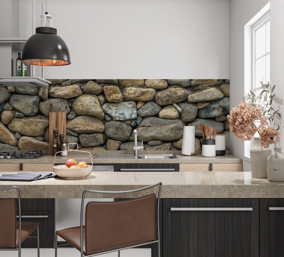 Küchenrückwand Steinoptik
