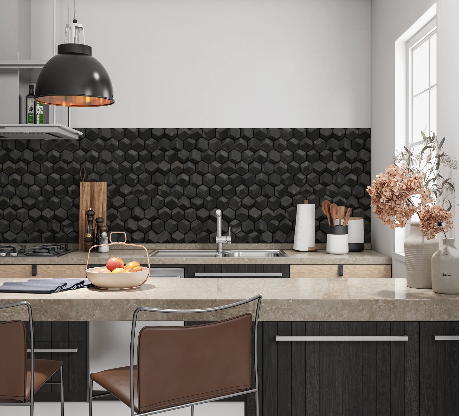 Küchenrückwand Steinoptik