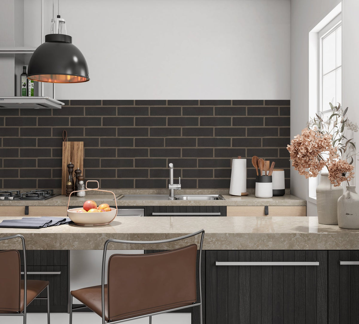 Küchenrückwand Steinoptik