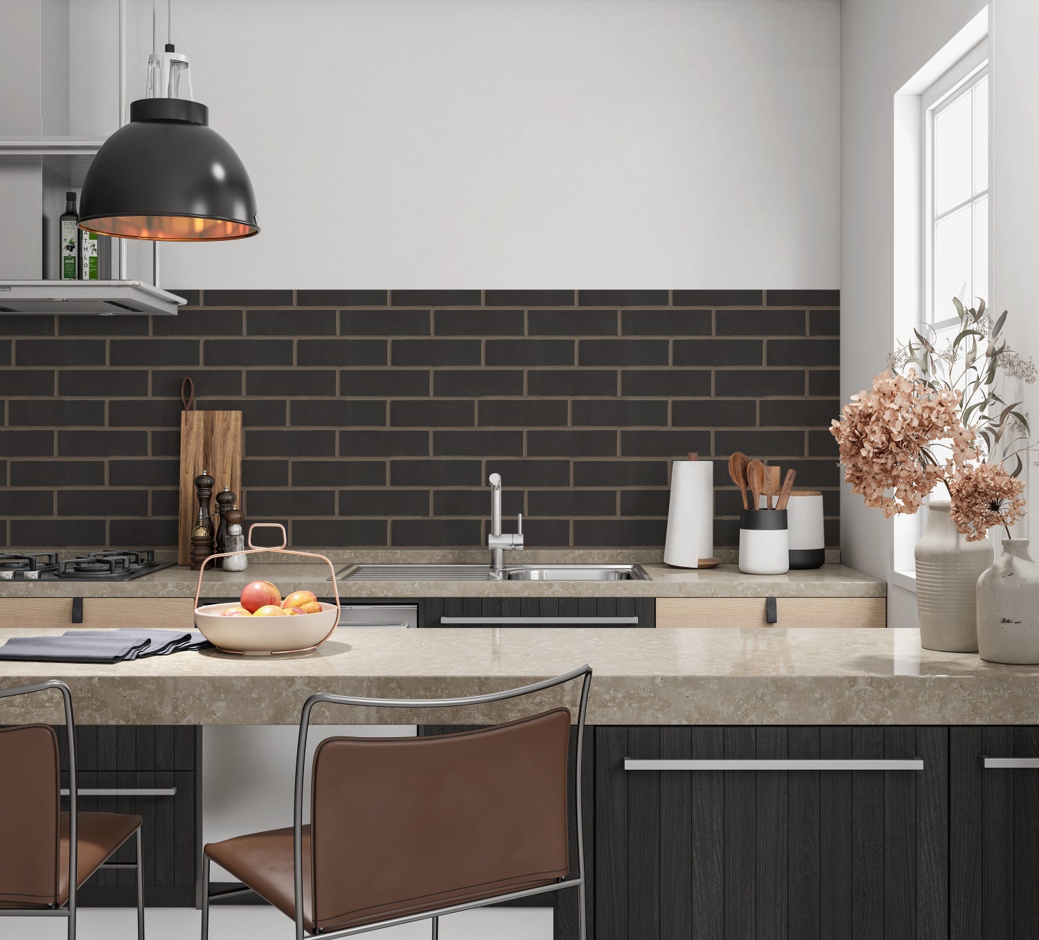 Küchenrückwand Steinoptik