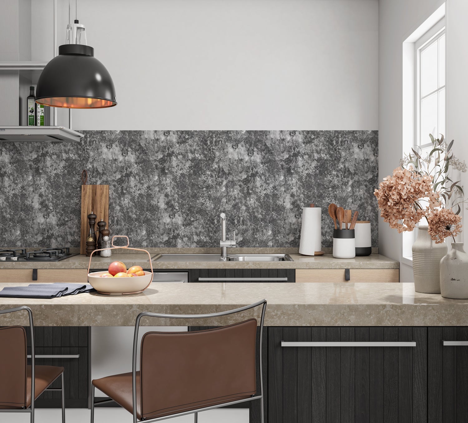 Küchenrückwand Steinoptik