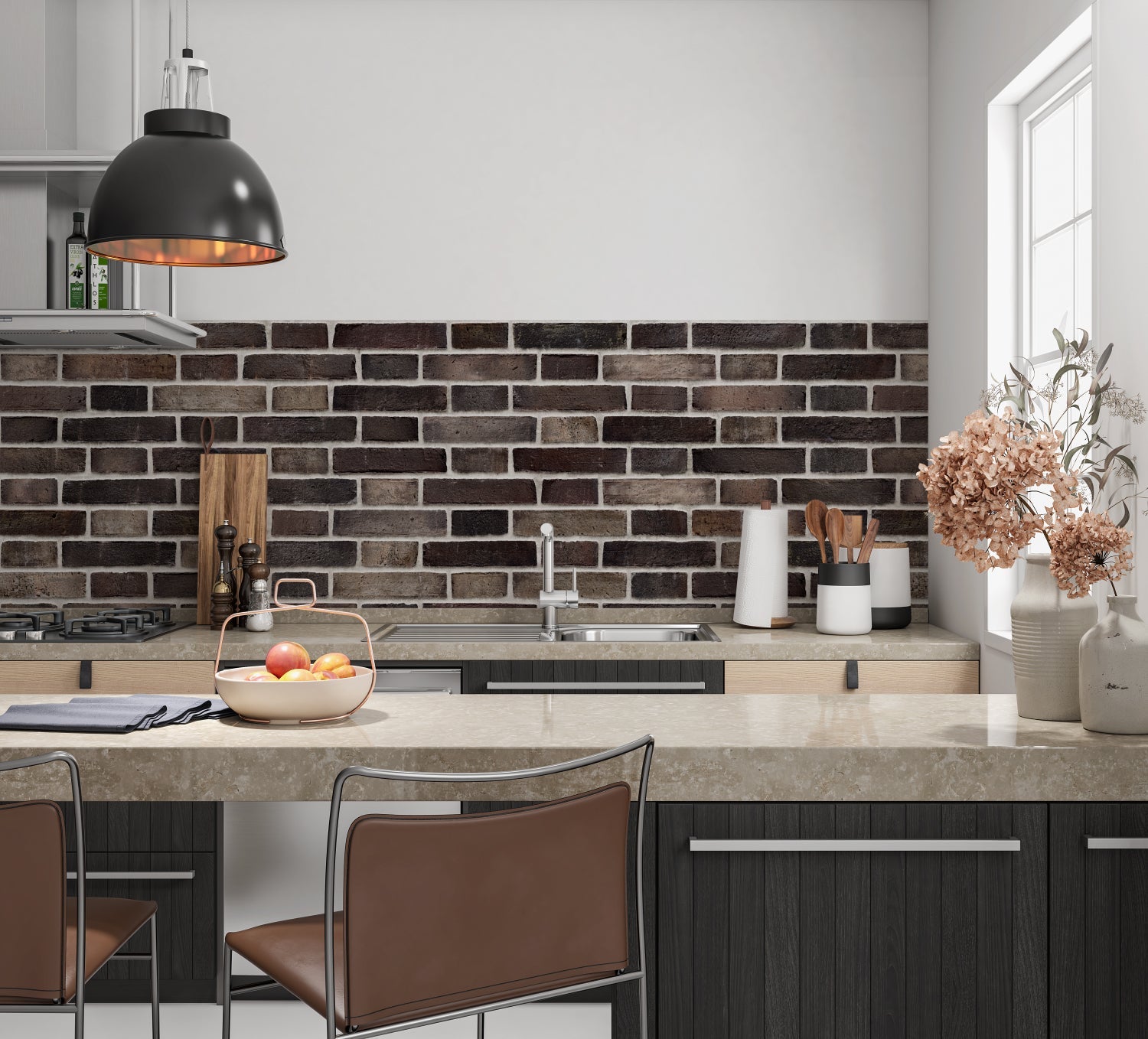 Küchenrückwand Steinoptik