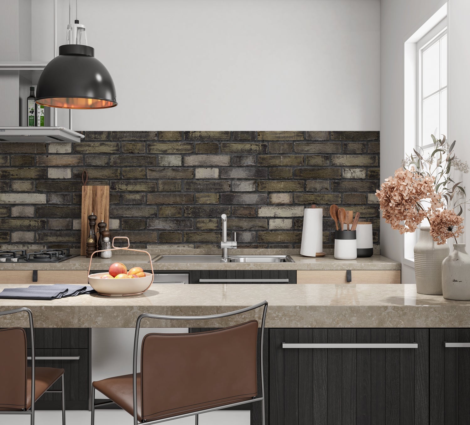 Küchenrückwand Steinoptik