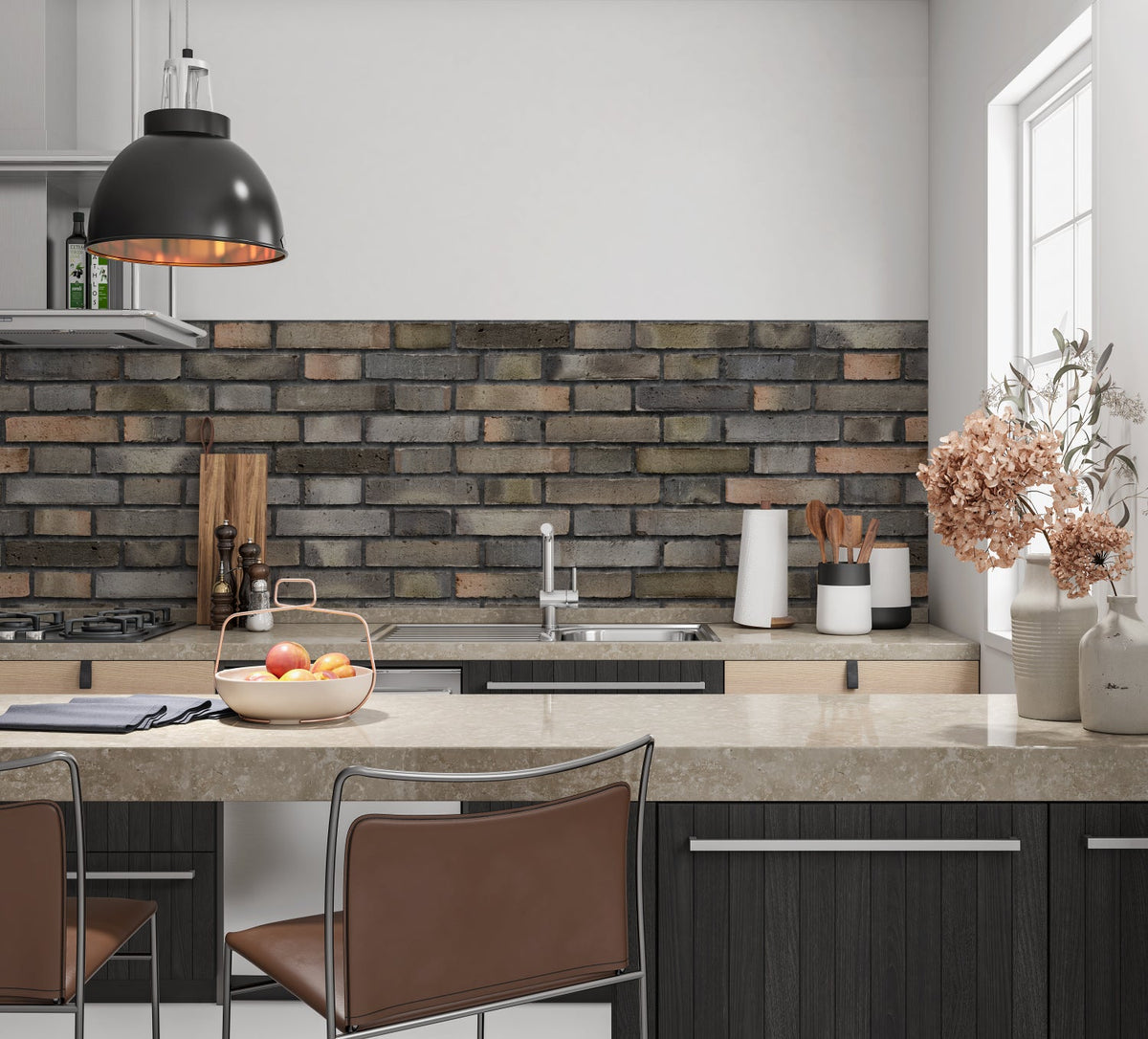 Küchenrückwand Steinoptik