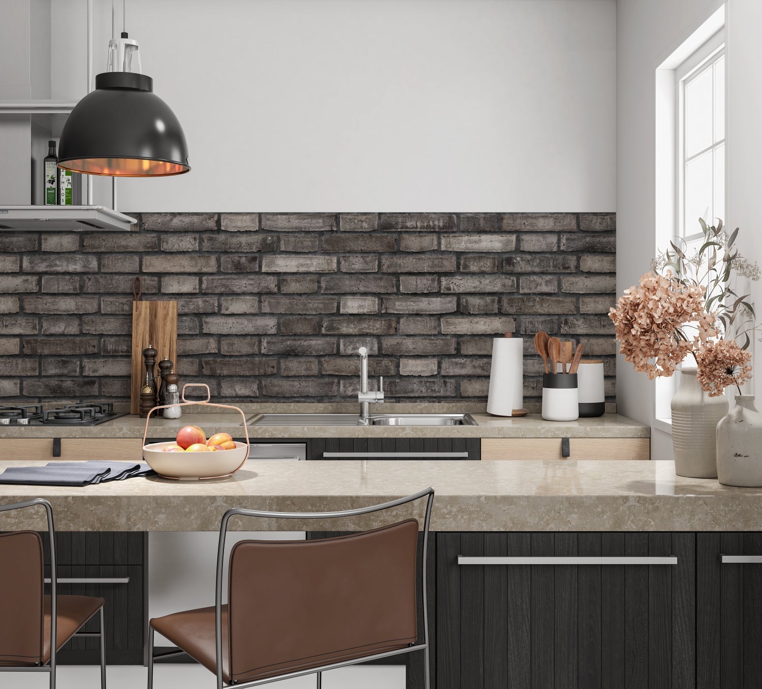 Küchenrückwand Steinoptik