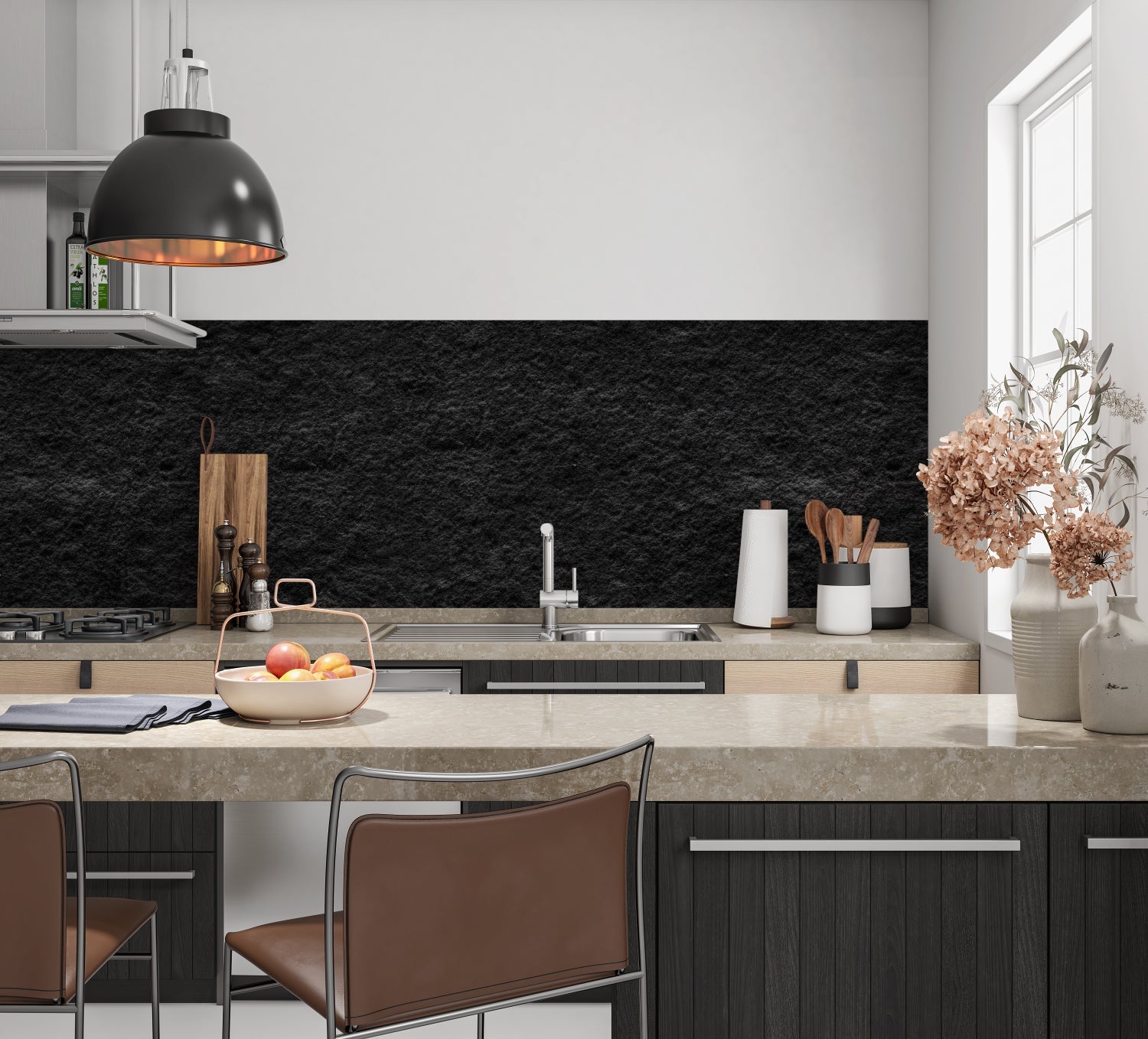 Küchenrückwand Steinoptik