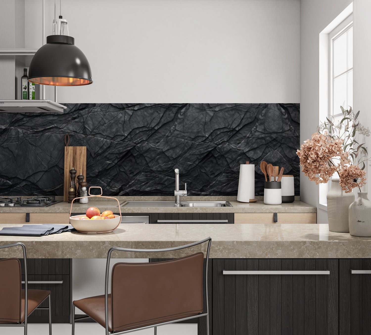 Küchenrückwand Steinoptik