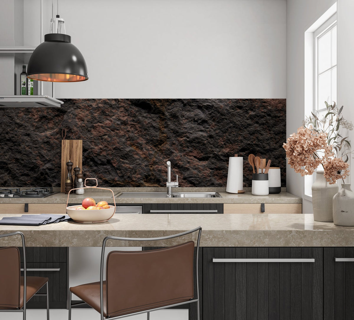 Küchenrückwand Steinoptik