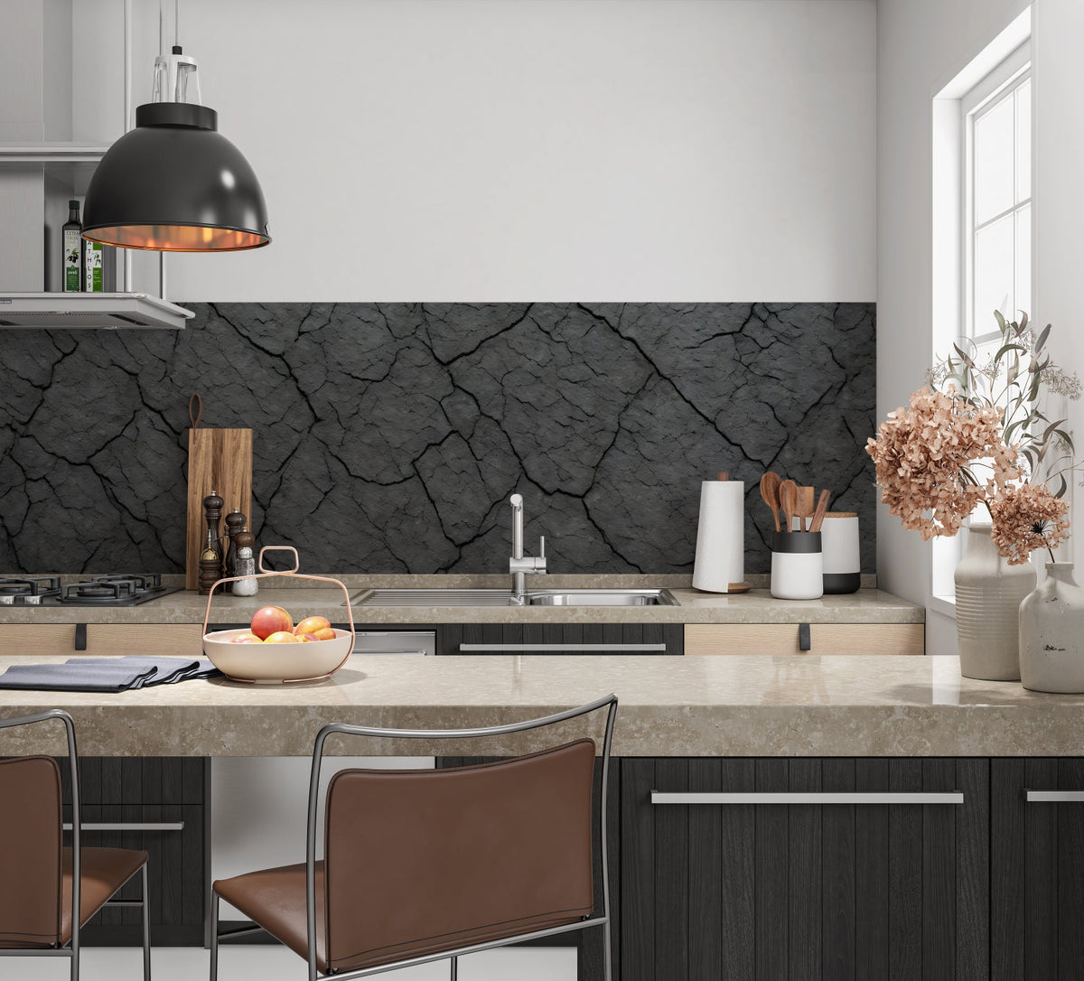 Küchenrückwand Steinoptik