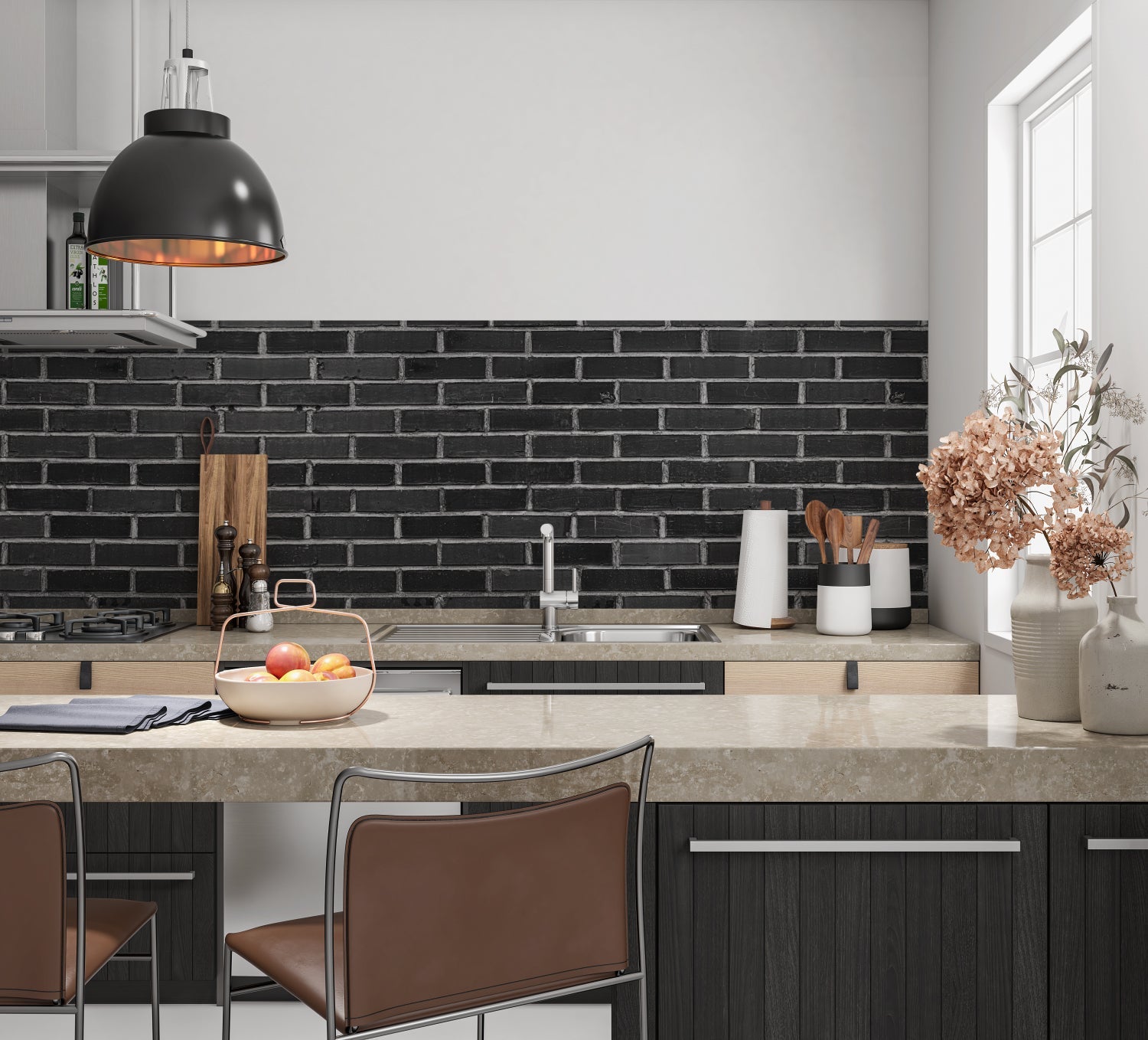 Küchenrückwand Steinoptik