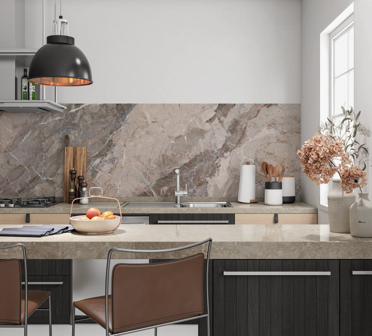 Küchenrückwand Steinoptik