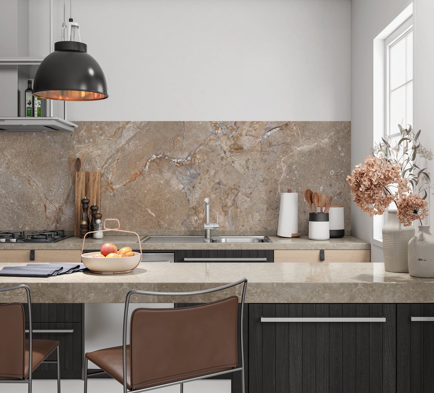 Küchenrückwand Steinoptik