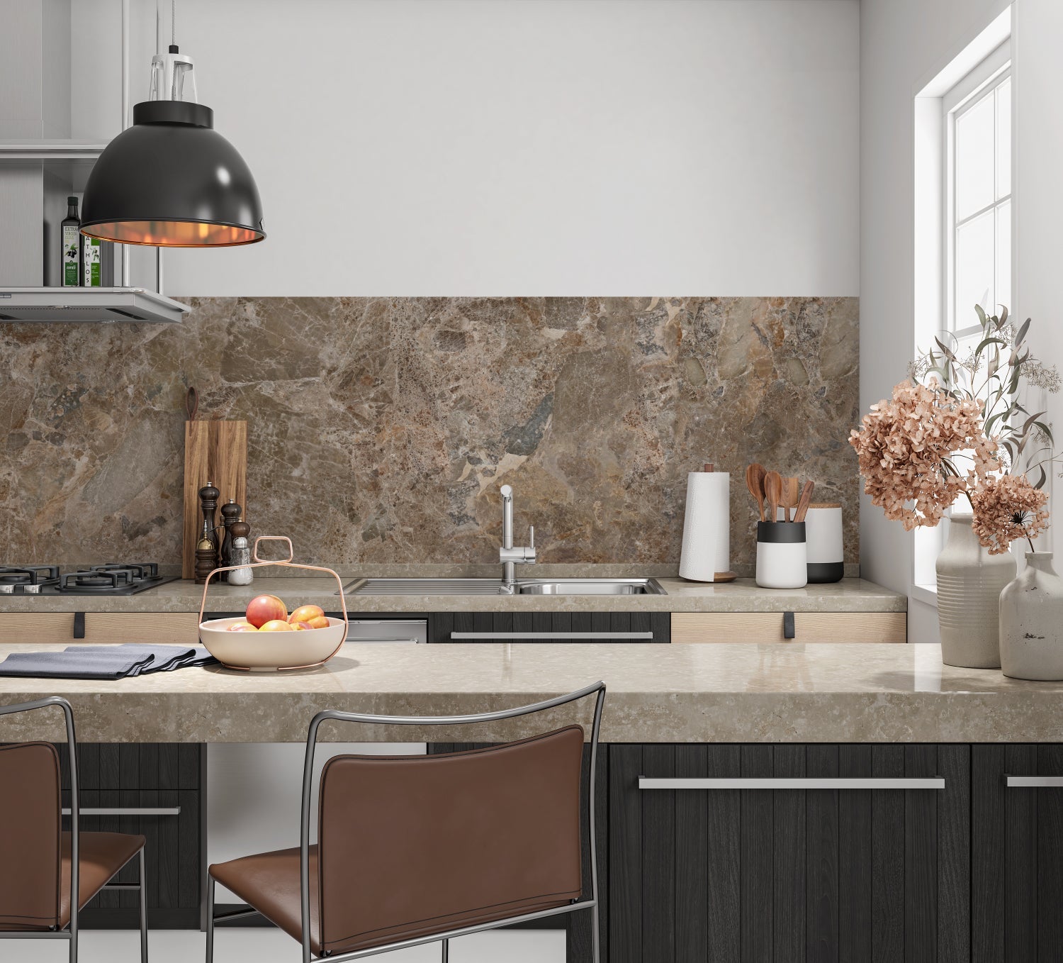 Küchenrückwand Steinoptik