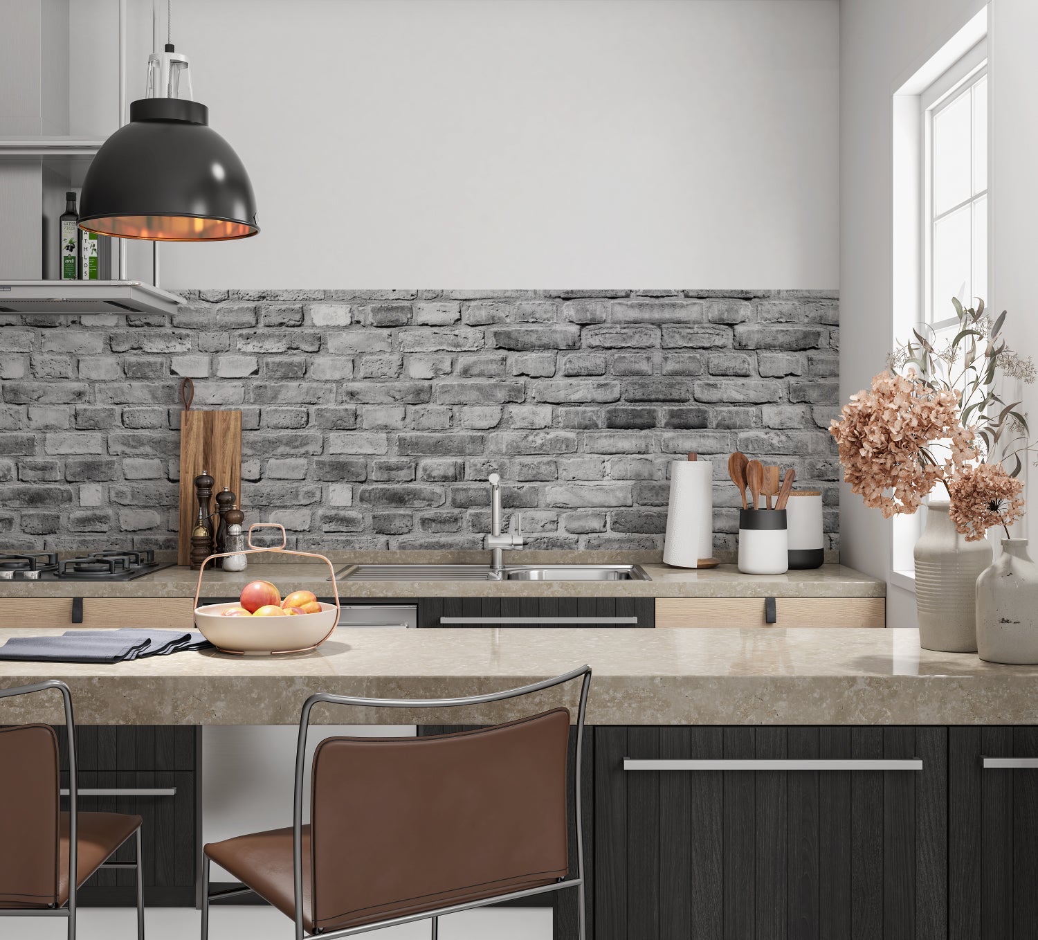 Küchenrückwand Steinoptik