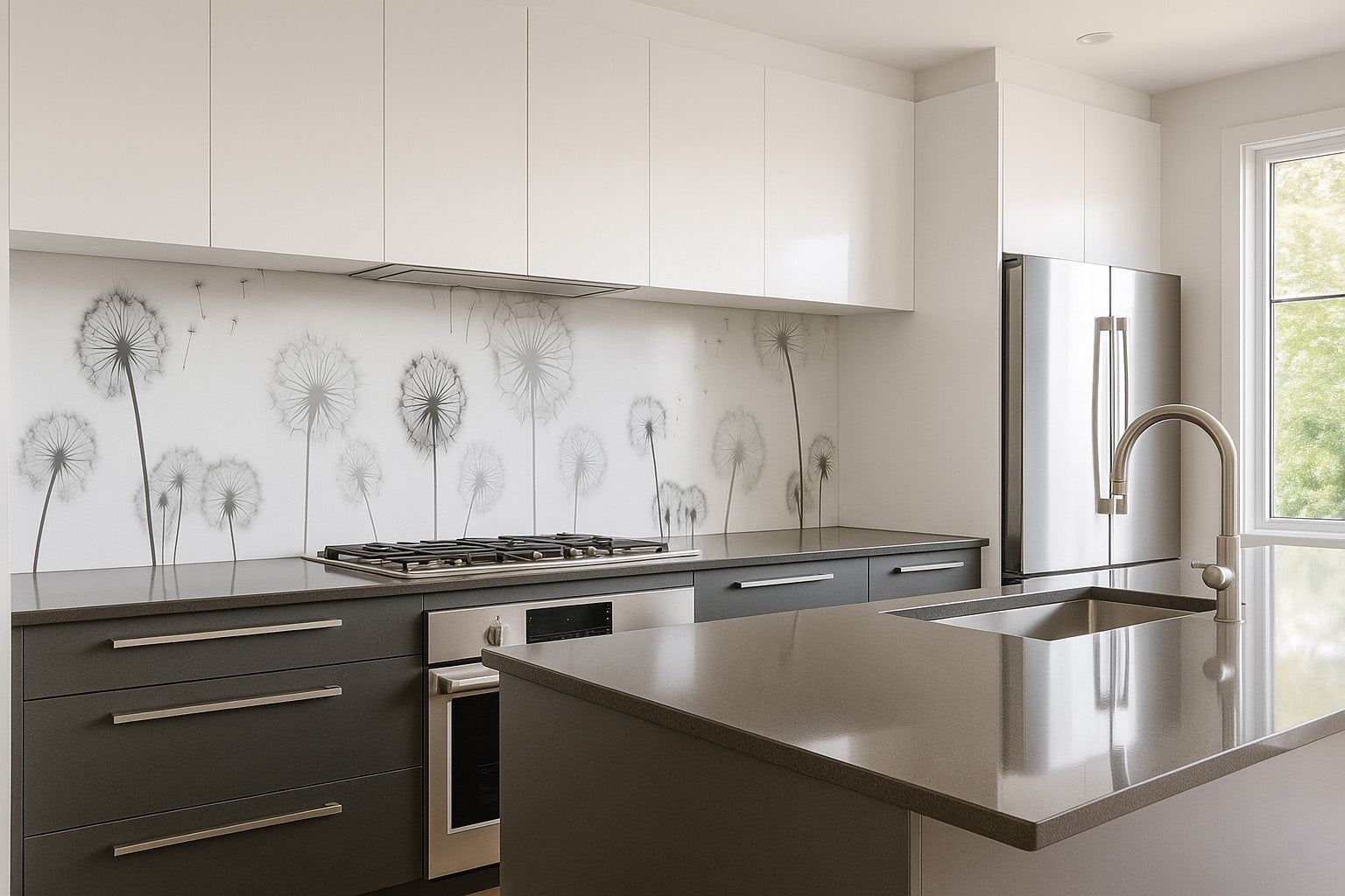 Küchenrückwand Pusteblume