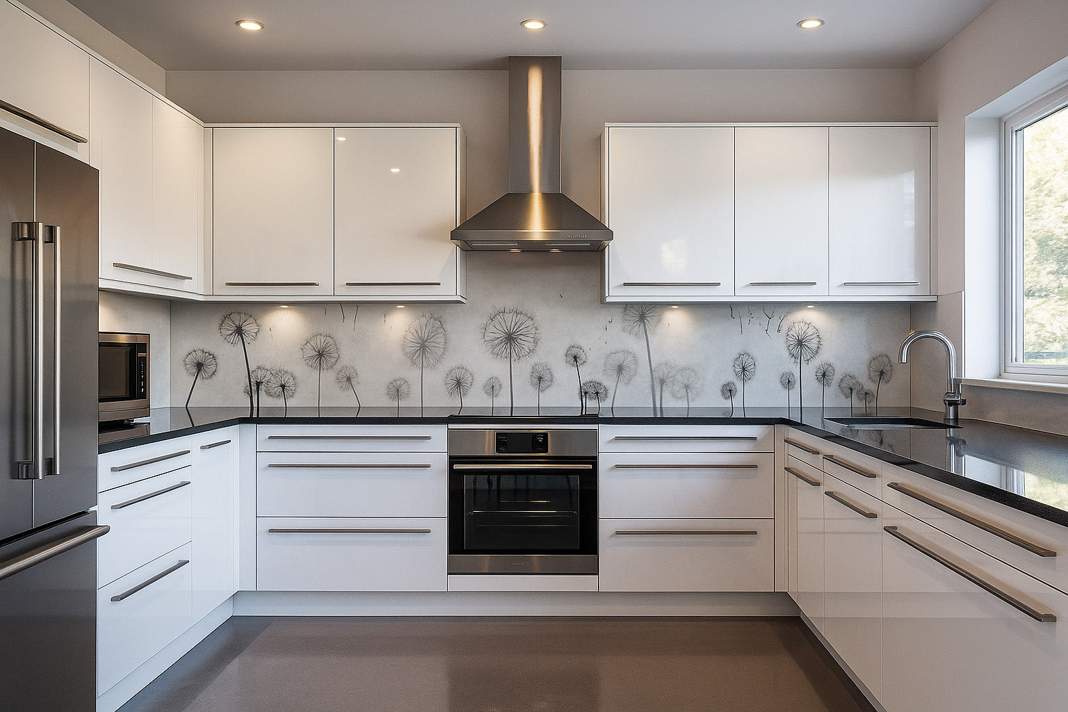 Küchenrückwand Pusteblume