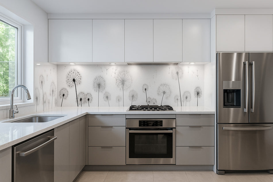 Küchenrückwand Pusteblume