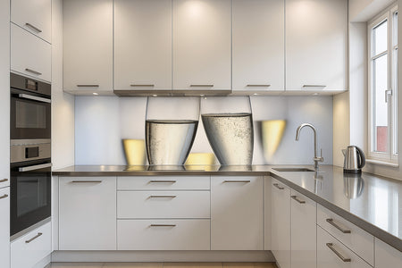 Küchenrückwand Sektgläser