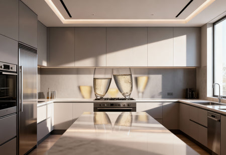 Küchenrückwand Sektgläser