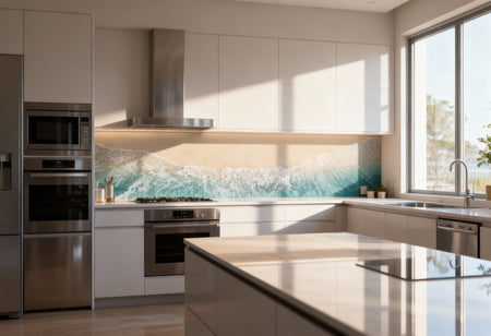 Küchenrückwand Strand Wellen