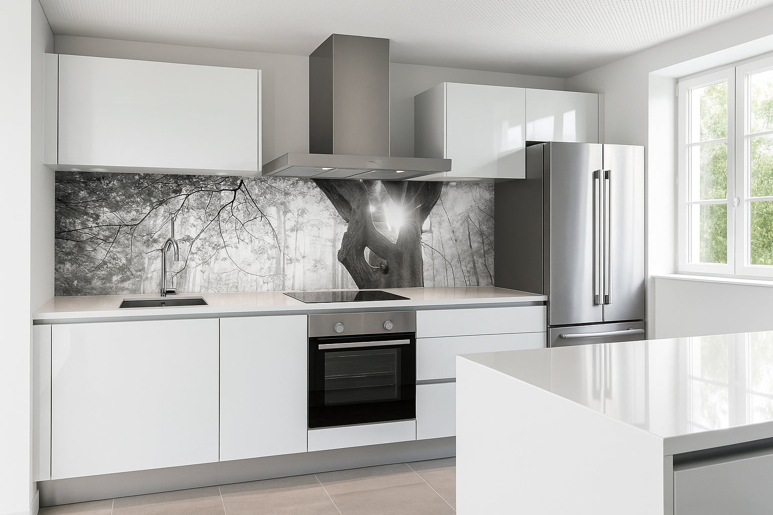 Küchenrückwand Wald