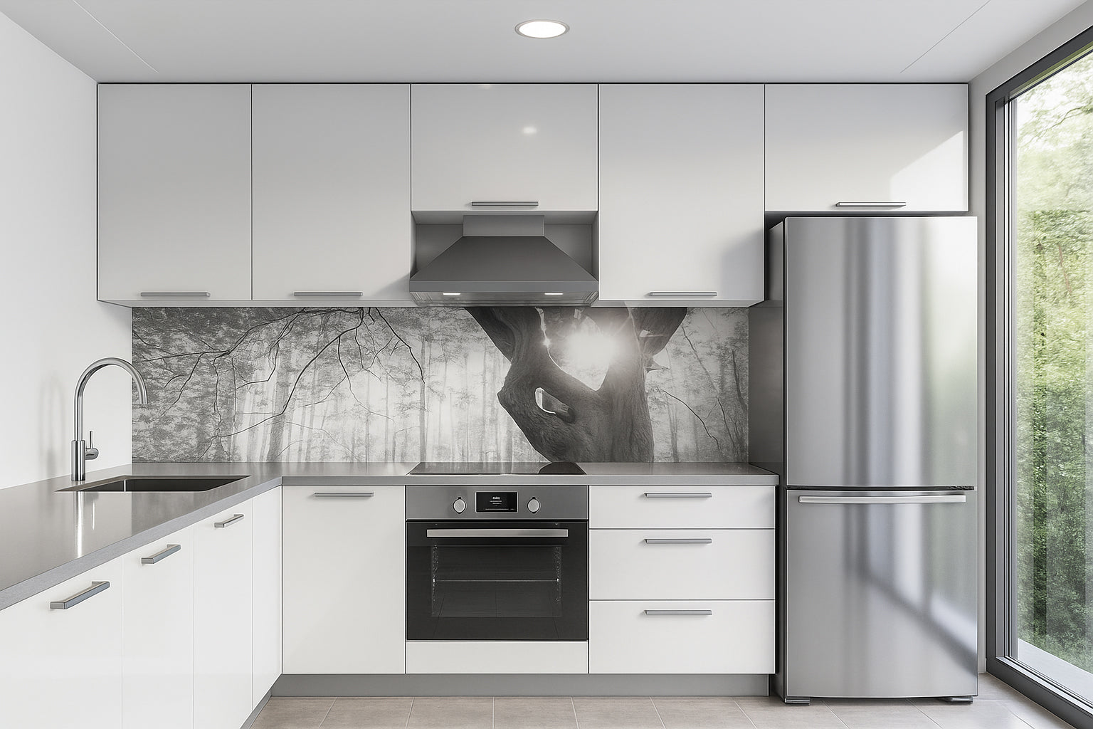 Küchenrückwand Wald