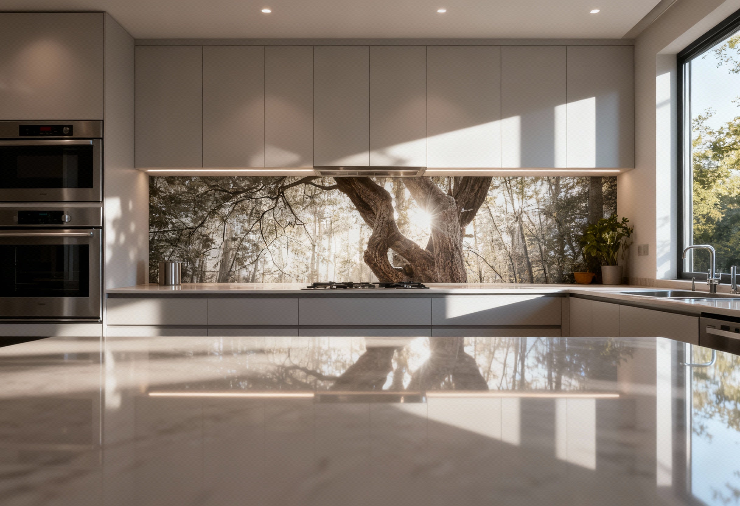 Küchenrückwand Wald