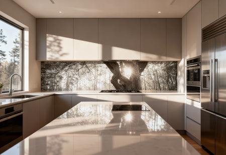 Küchenrückwand Wald