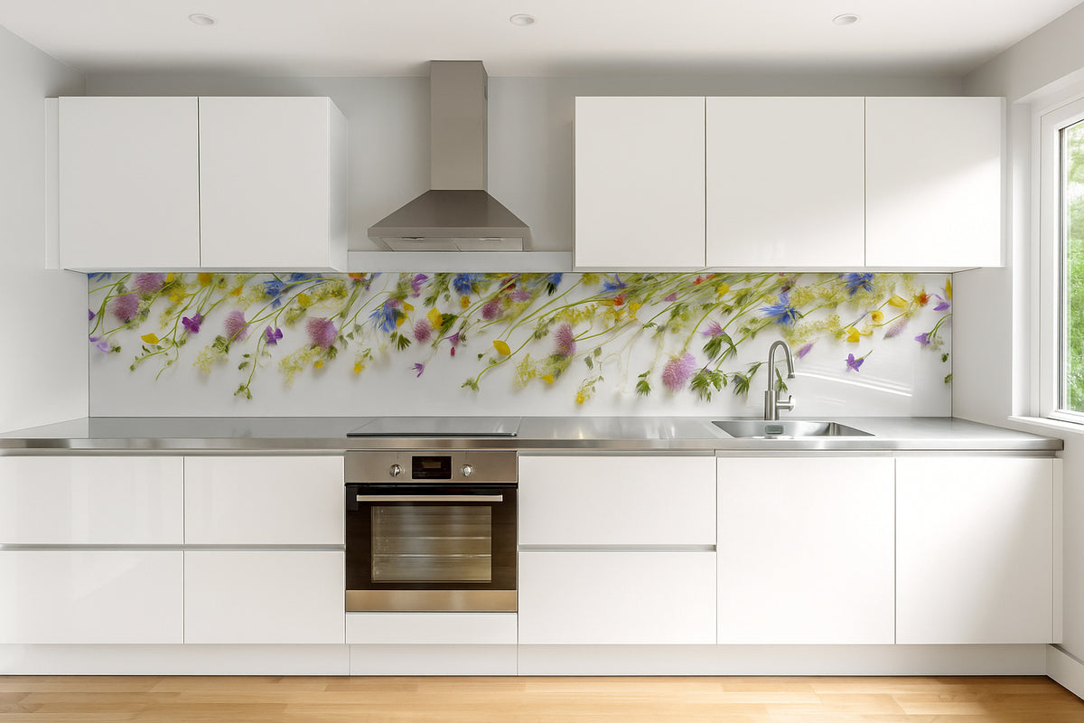 Küchenrückwand Wiesenblumen