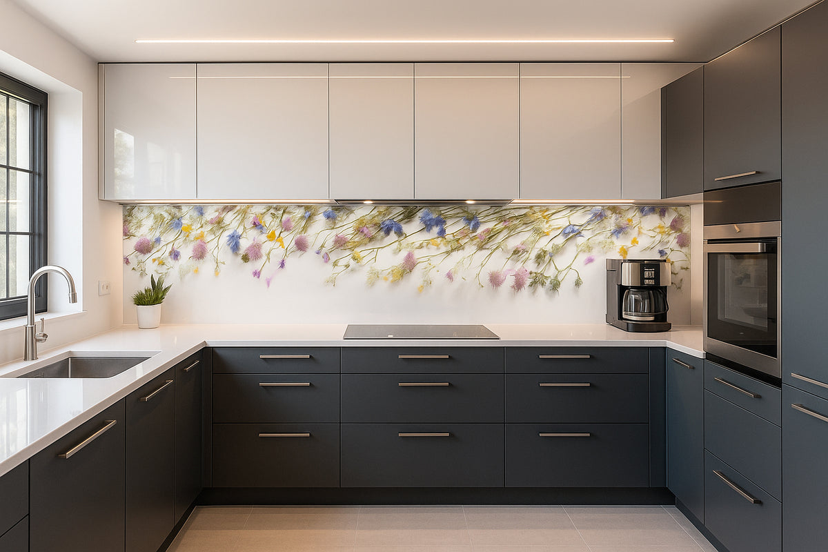Küchenrückwand Wiesenblumen