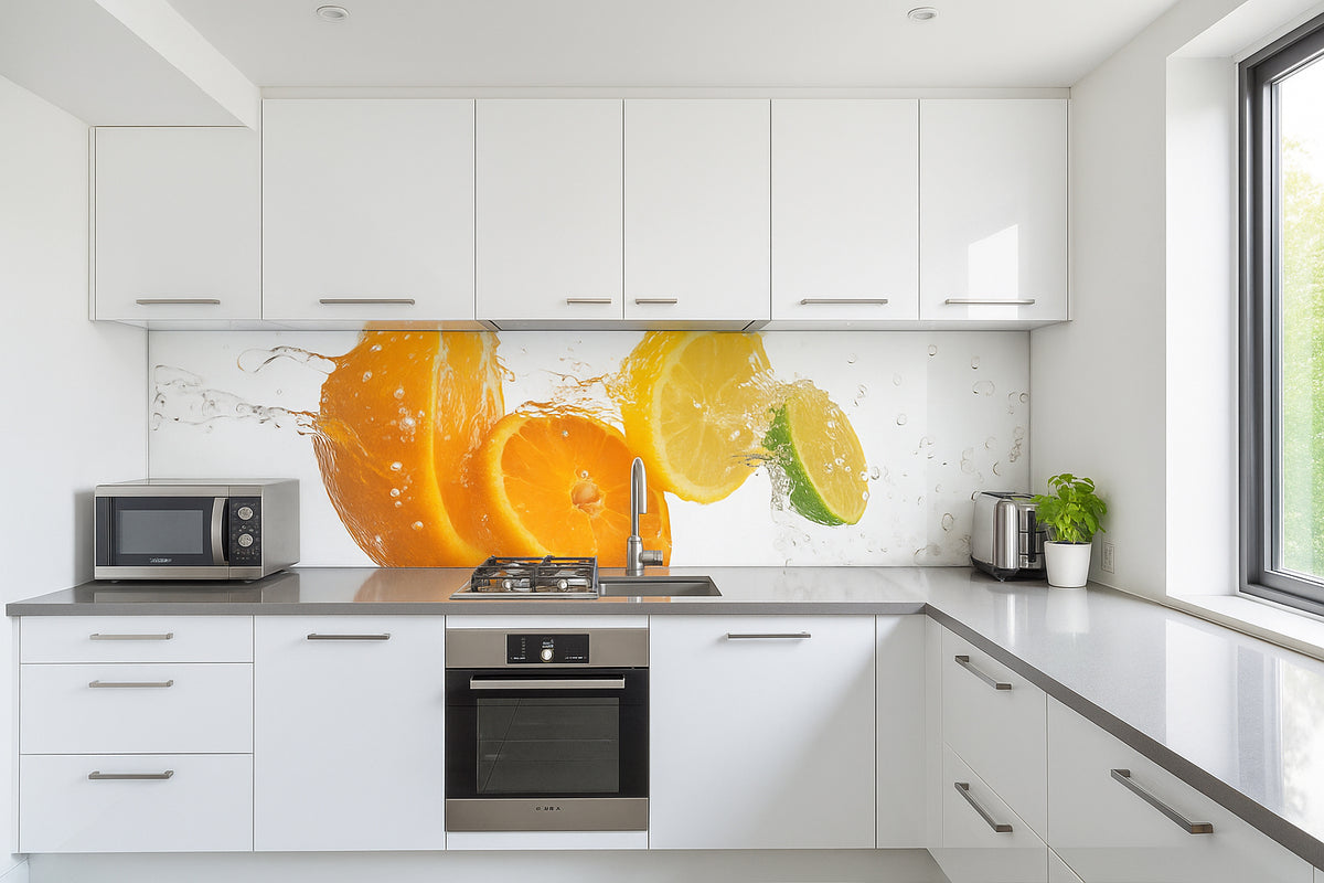 Küchenrückwand Zitrone & Orange