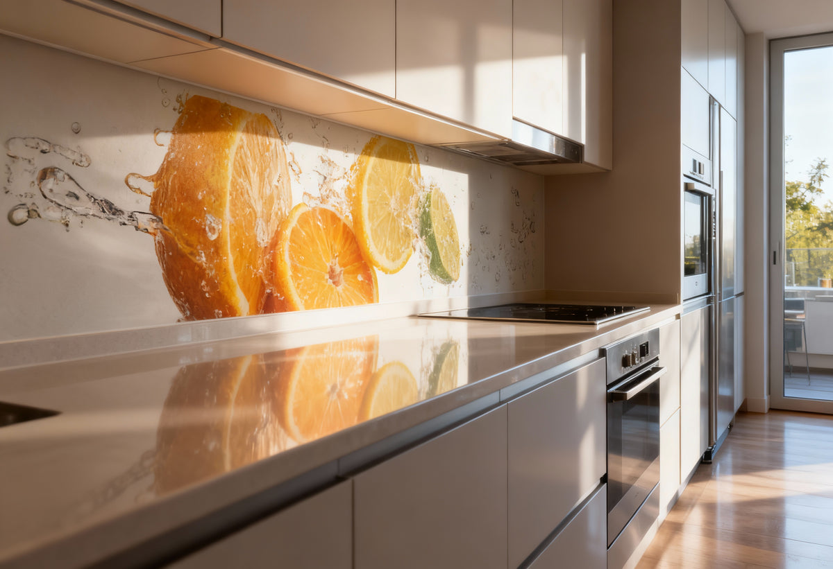 Küchenrückwand Zitrone & Orange