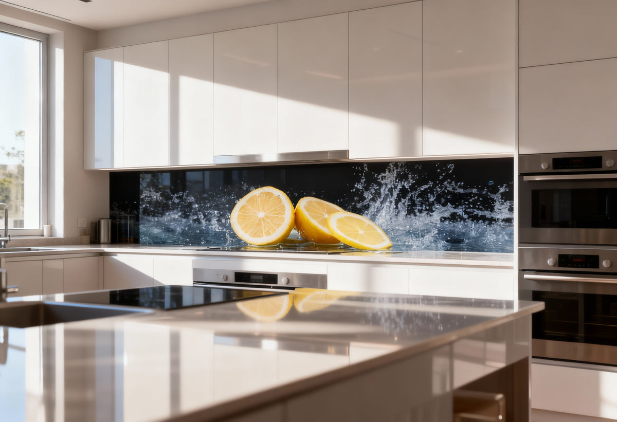 Küchenrückwand Zitrone Splash