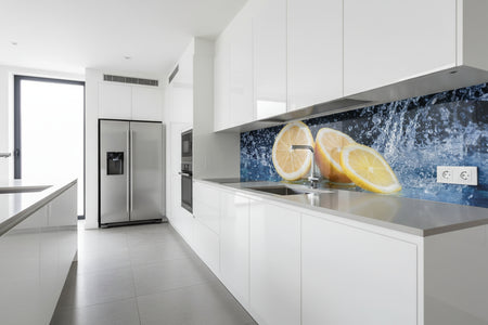Küchenrückwand Zitrone Splash