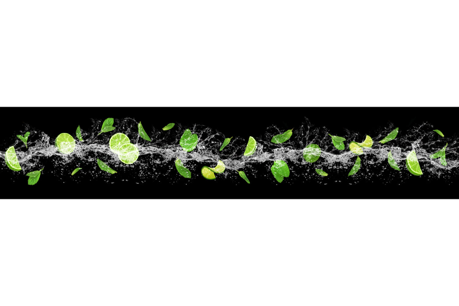 Küchenrückwand Limette Minze