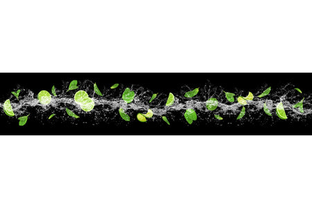 Küchenrückwand Limette Minze