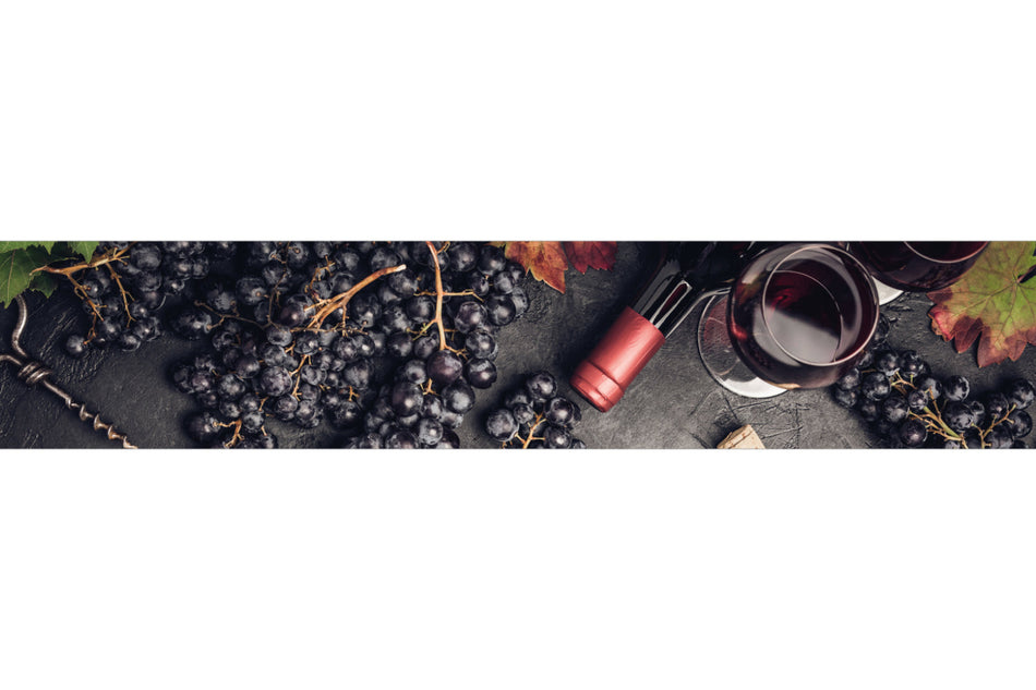 Küchenrückwand Wein & Trauben
