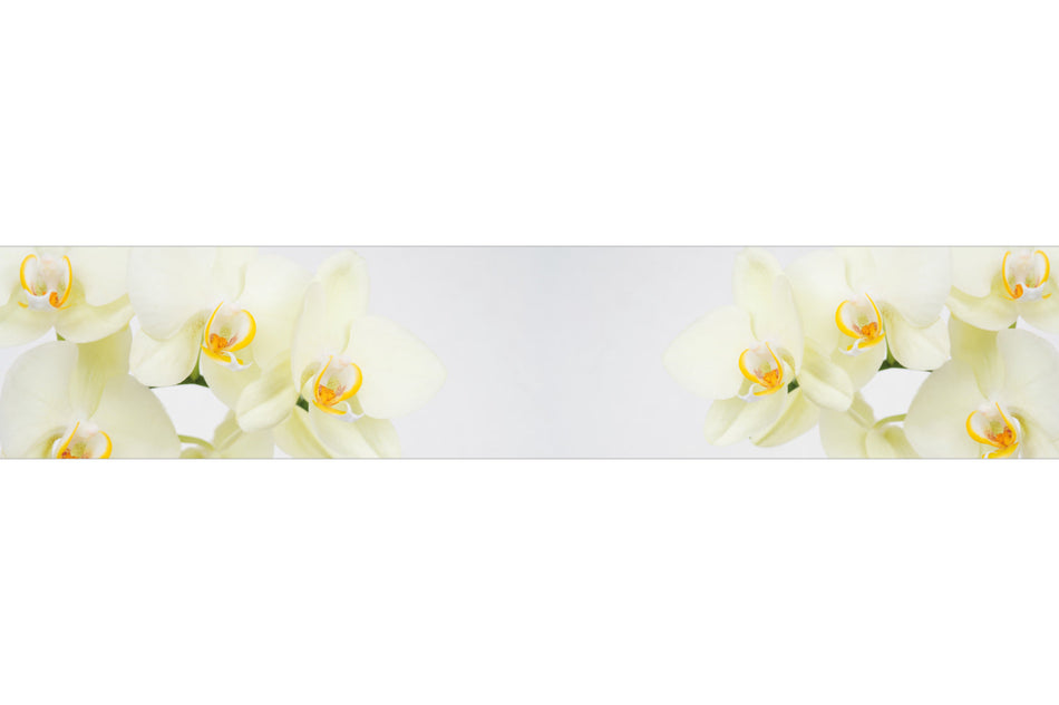 Küchenrückwand Weiße Orchideen
